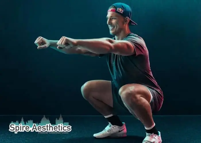Image of man build leg muscle Gosport through exercise