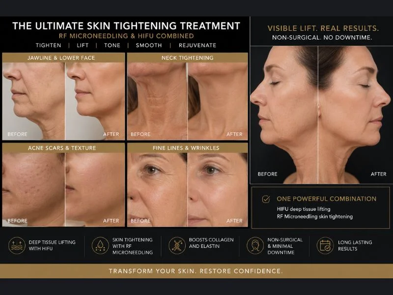 Results of combined treatment for the ultimate skin tightening treatment Gosport